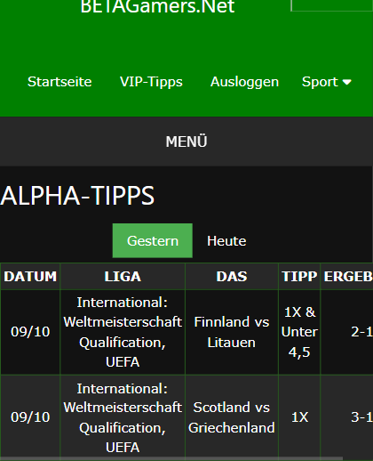 vip Wettscheine gewonnen