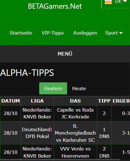 vip Wettscheine gewonnen