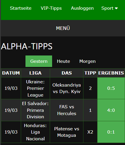 vip Wettscheine gewonnen