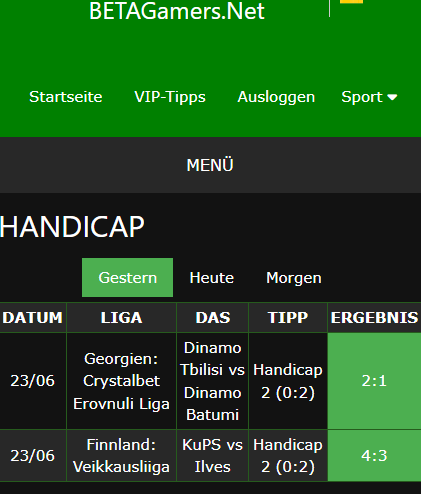 vip Wettscheine gewonnen