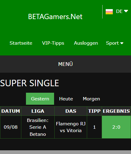 vip Wettscheine gewonnen