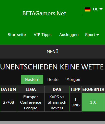 gewonnene Wettscheine